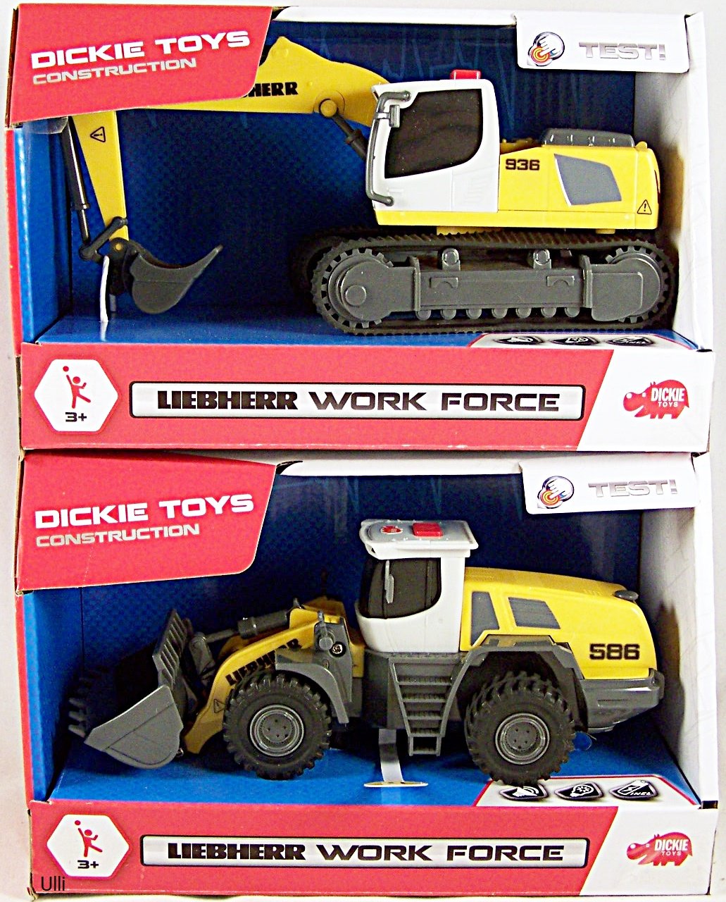 Dickie Toys Dickie 203722003 Liebherr Workforce, Construction Vehicles, assorted Toys