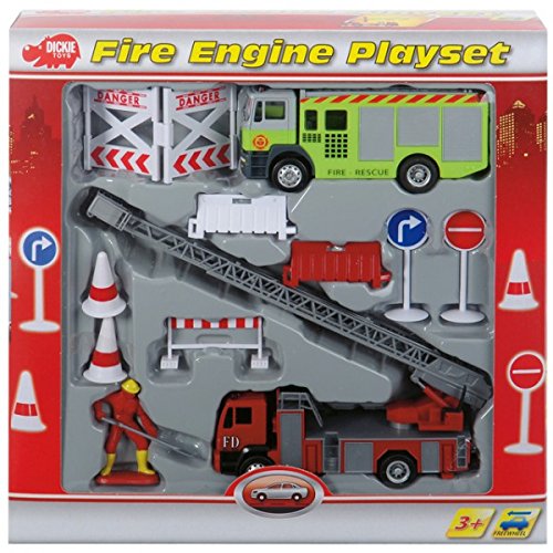 Dickie Toys Dickie Fire Engine Play Set Fire Engine Fire Brigade Set Fire Brigade Vehic
