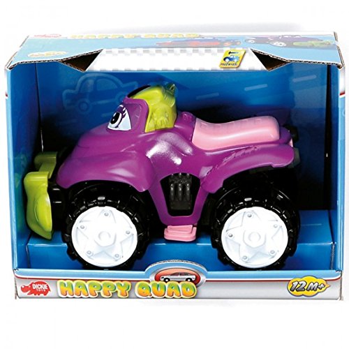 Dickie Happy Quad Toy Vehicle Baby 1 Year for Boys or Girls Run New, purple