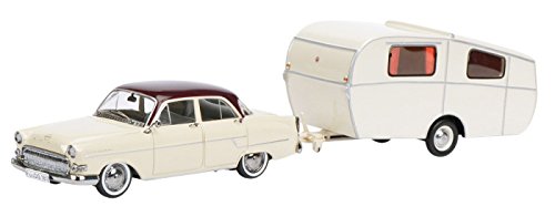 Dickie Toys Dickie-Schuco, Schuco 450268600 – Opel Kadett B With Caravan Dethleffs Glob