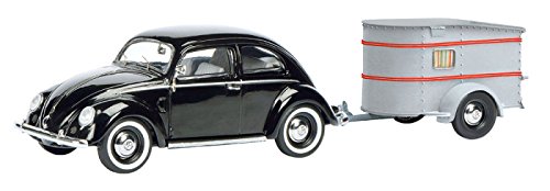 Dickie Toys Dickie-Schuco, Schuco 450389100 Vw Pretzel Beetle With Caravan Sports Berge