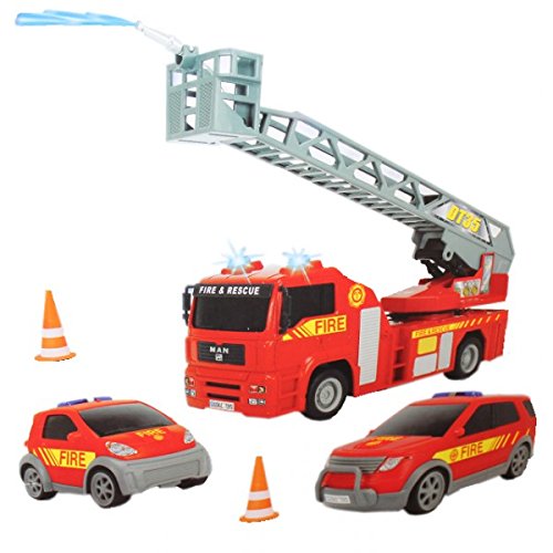 Dickie Sos Fire Brigade Set Emergency Vehicle Accident Vehicle