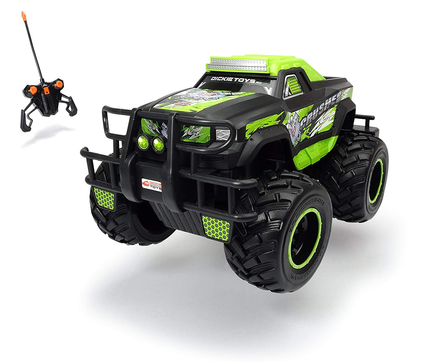 Dickie Toys Dickie-Spielzeug 201119108 – RC Neon Crusher RTR, Remote Controlled Vehicle