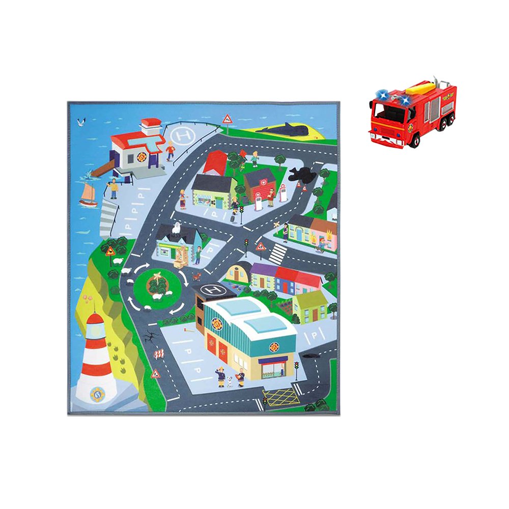 Dickie Toys 203096003 – Fireman Sam Playmat Playset