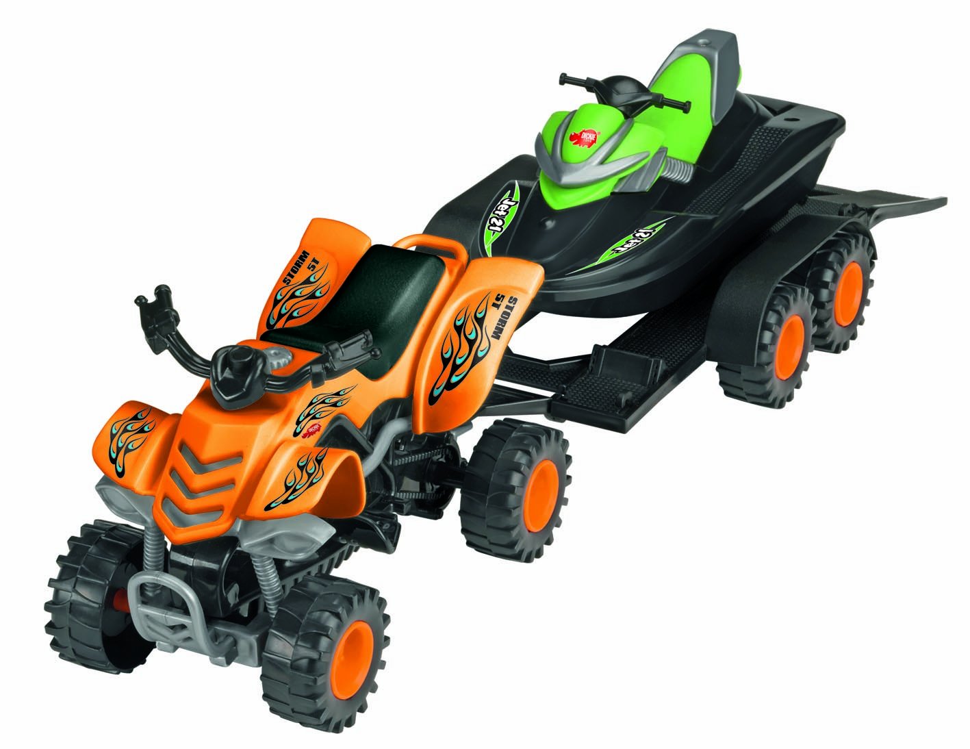Dickie Toys Dickie Summer Driver, Quad With Trailer And Jet Ski / 42 Cm
