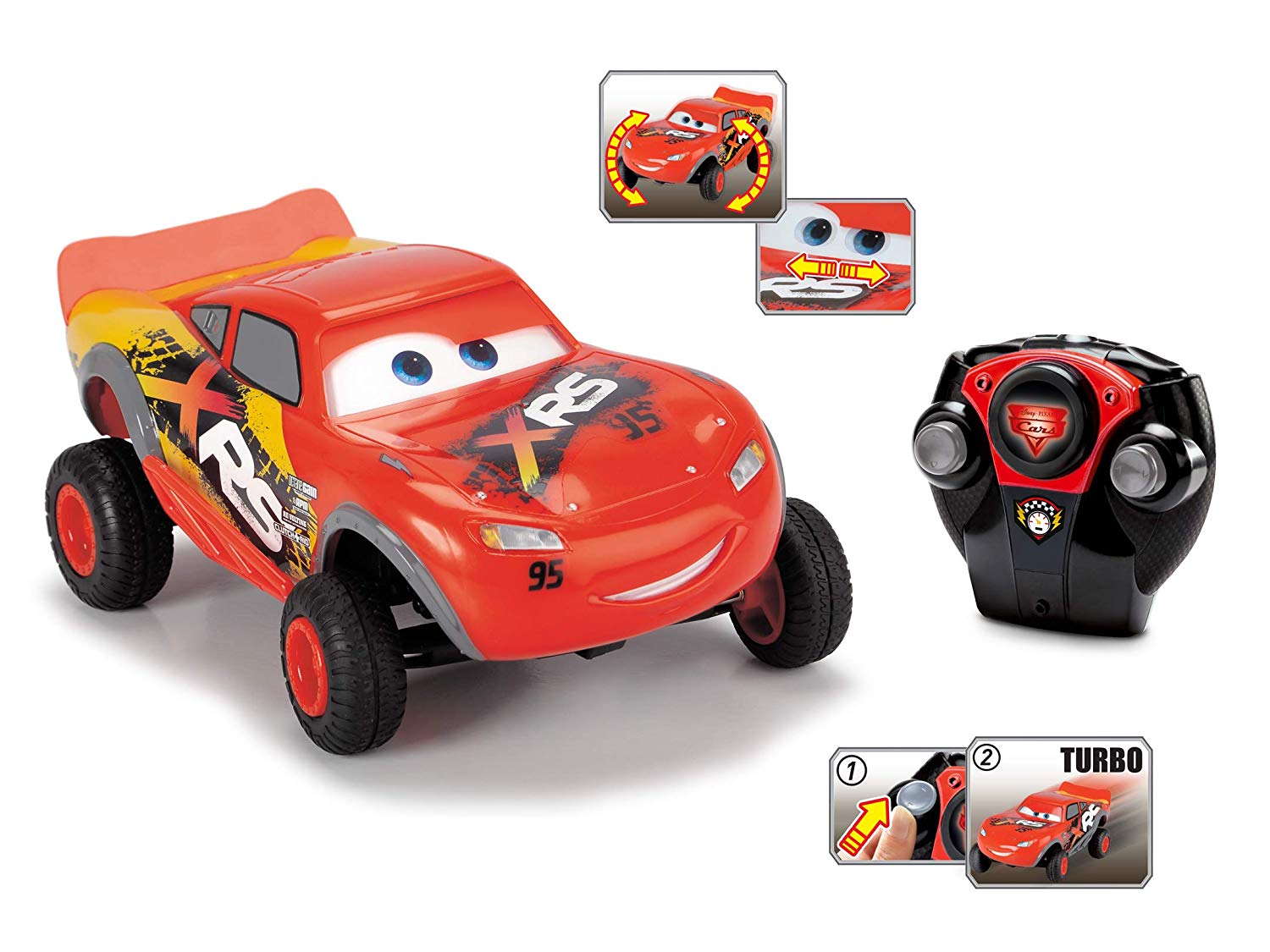 Dickie Toys 203084022 Lightning Mcqueen Xrs Rc Cars 1:24 18 Cm Red