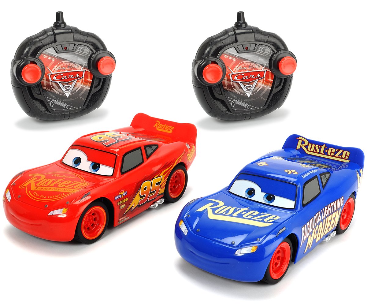 'DICKIE TOYS 203087008 Vehicle RC Cars Twin 3 Pack Lightning McQueen "