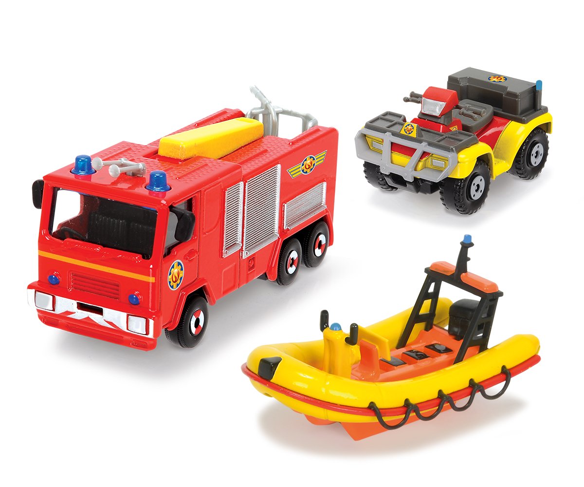 Dickie Toys 203099629401 – Fireman Sam Vehicle Set Of 3