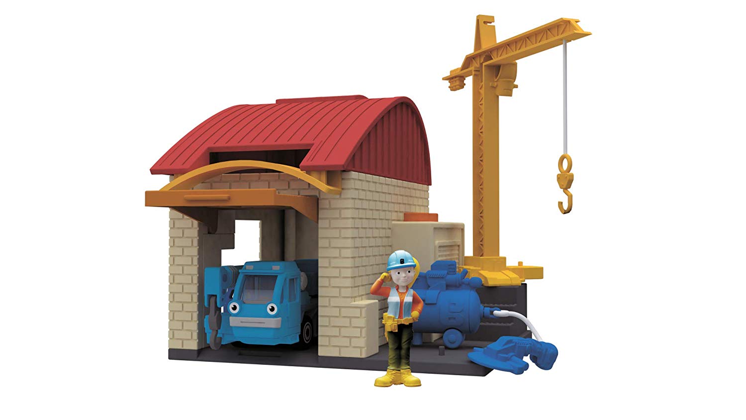 Dickie Toys 203133010 Bob The Builder Garage Play Set Play Garage With Mult