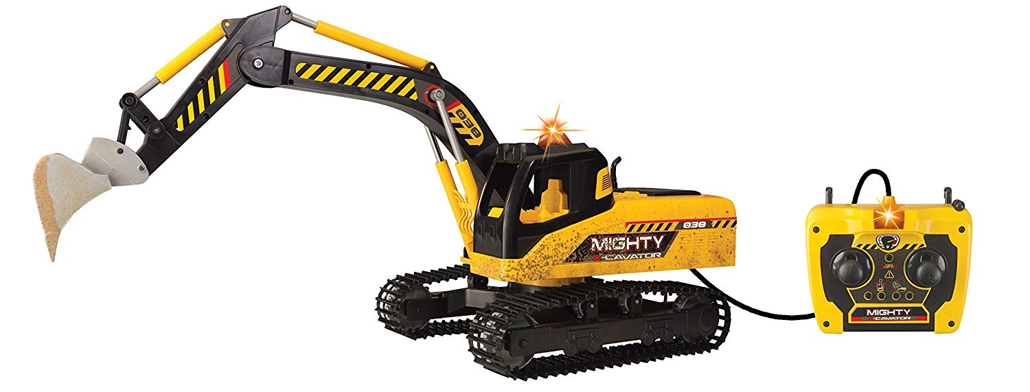 Dickie Toys 203729000 - MIGHTY EXCAVATOR, BACKHOE 70cm, remote control