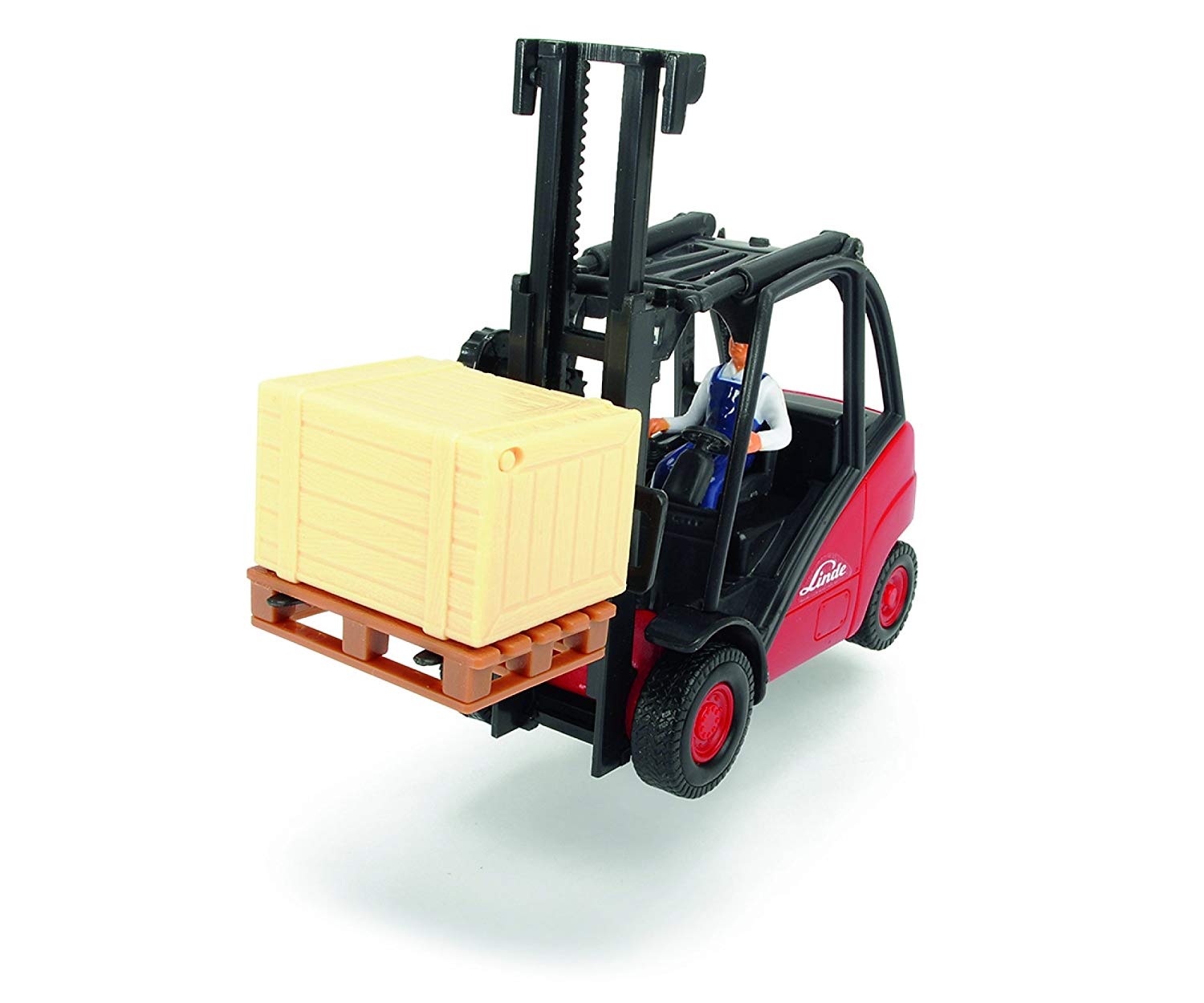 Dickie Toys 203742005 Cargo Lifter, Forklift With Palette And Box