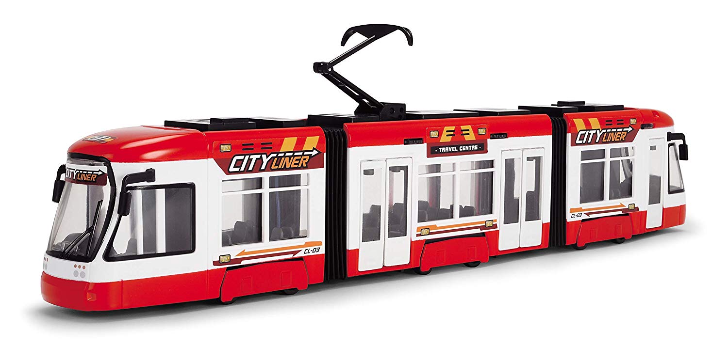 Dickie Toys 203749017 203749017 203749017 City Liner Tram With Free-Wheel D