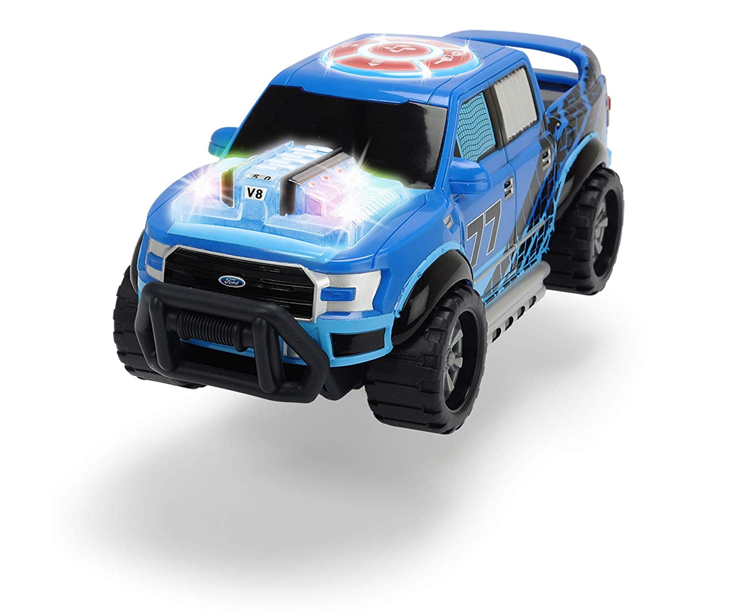 Dickie Toys 203764004 Music Truck Toy Car With Motorised Light And Sound Fu
