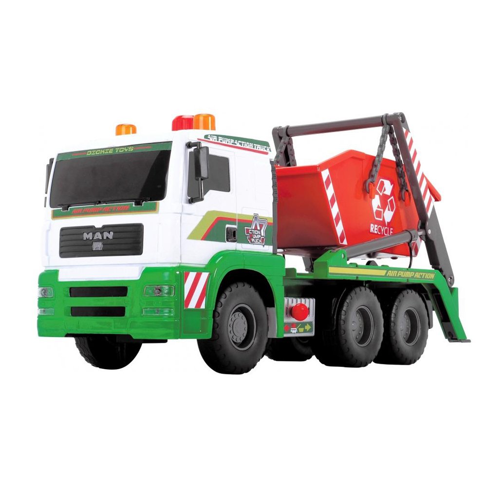 Dickie Toys 203809002 Air Pump Container Truck Vehicle with Containers, 48 