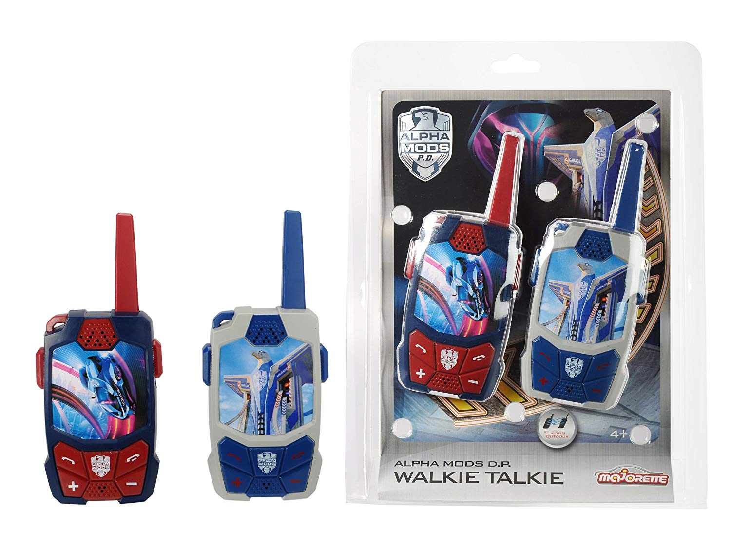 Dickie Toys 212058505 Walkie Talkies – Blue/Silver/Red/Black