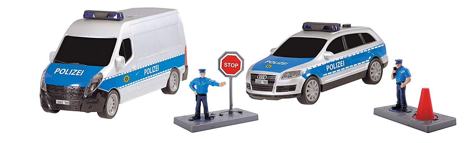 Dickie Toys Police Squad Float Suit – Set Of Two 203714002 Vehicles And Acc
