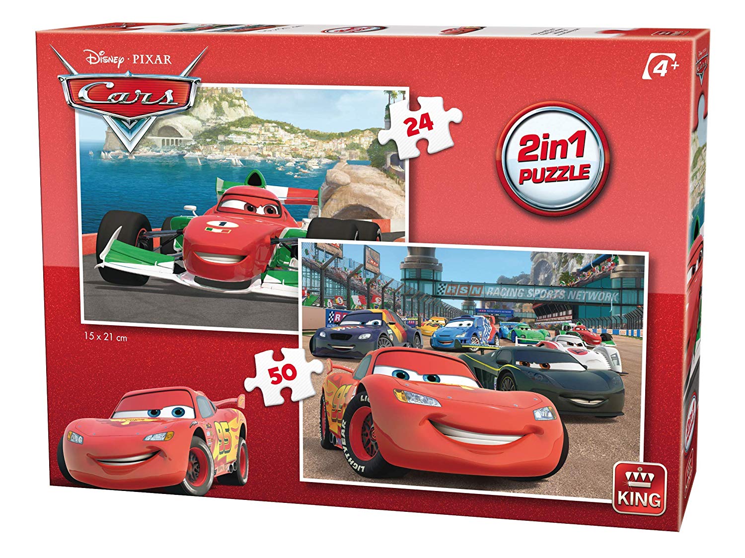 Disney Cars King 5415 2 In 1 Jigsaw Puzzle