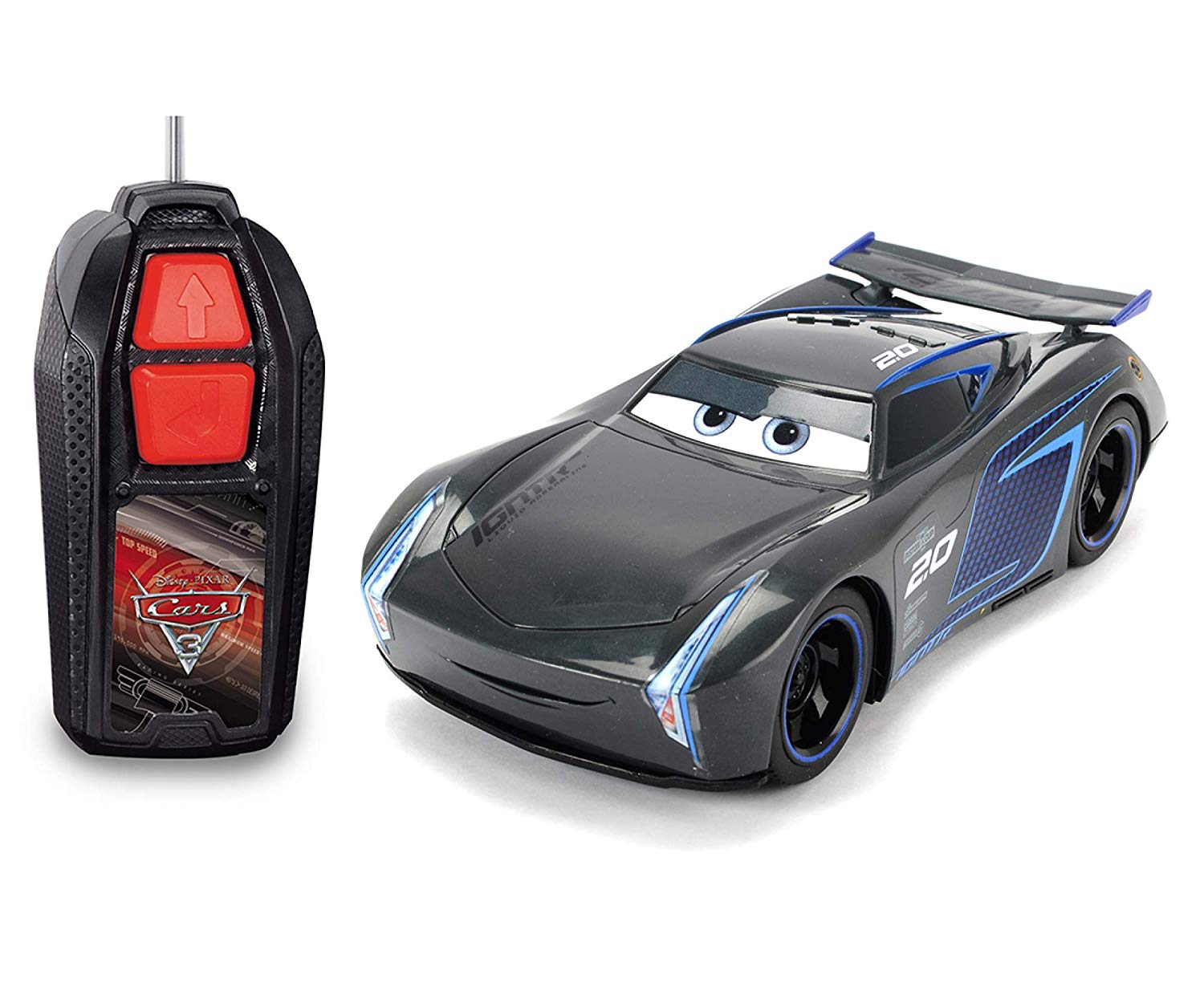 Dickie Toys Disney Cars Rc Toy Car 203081001S03 Jackson Storm Single Drive