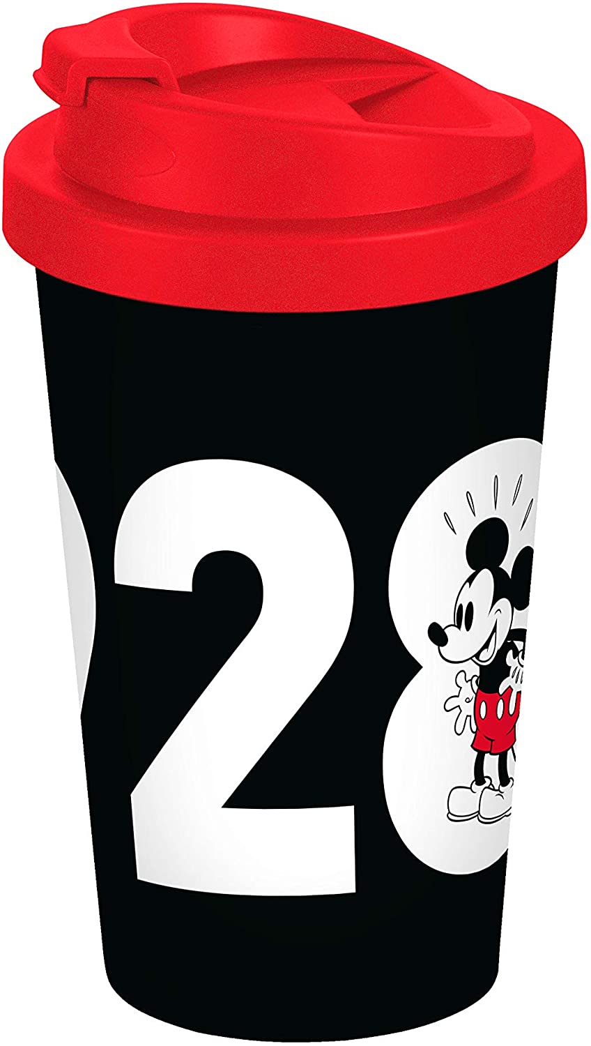 Disney Mickey Mouse 12067 90 Years 1928 Coffee to Go Mug, Thermal Mug, Reusable Cup, Multi-Colour