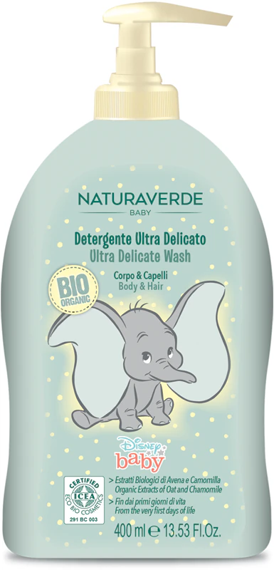 Disney Naturaverde Baby Ultra Delicate Wash Shower Gel & Shampoo 2 in 1 for children from birth