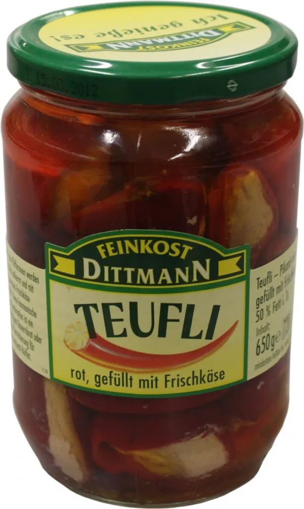 Dittmann Teufli red filled with cream cheese 650 gr. / ATG 380 gr.