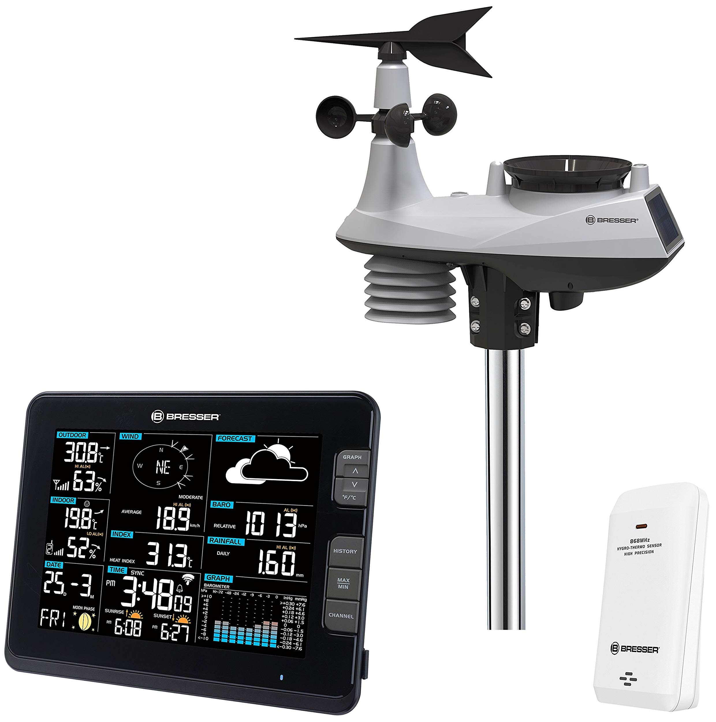 Bresser Dmax Professional Wireless Weather Centre In