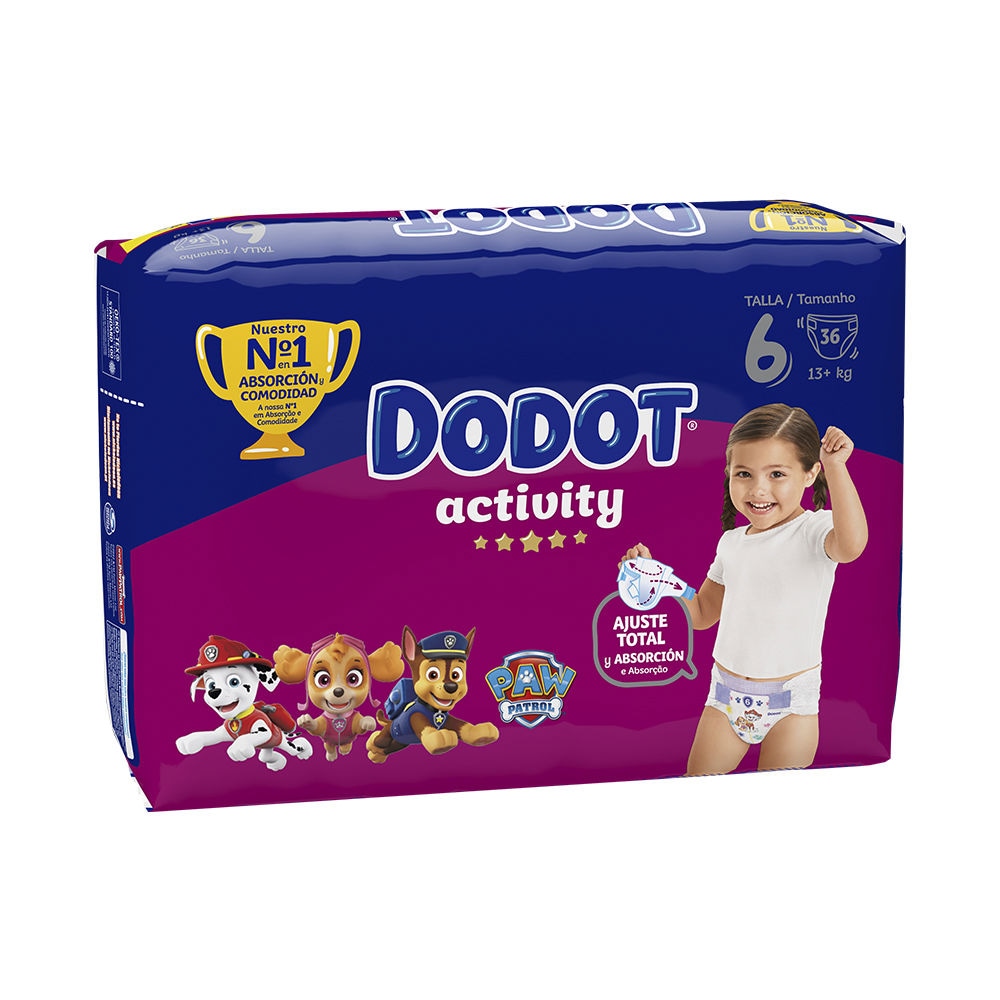 Dodot Activity size 6 diapers +13 kg 36 pcs