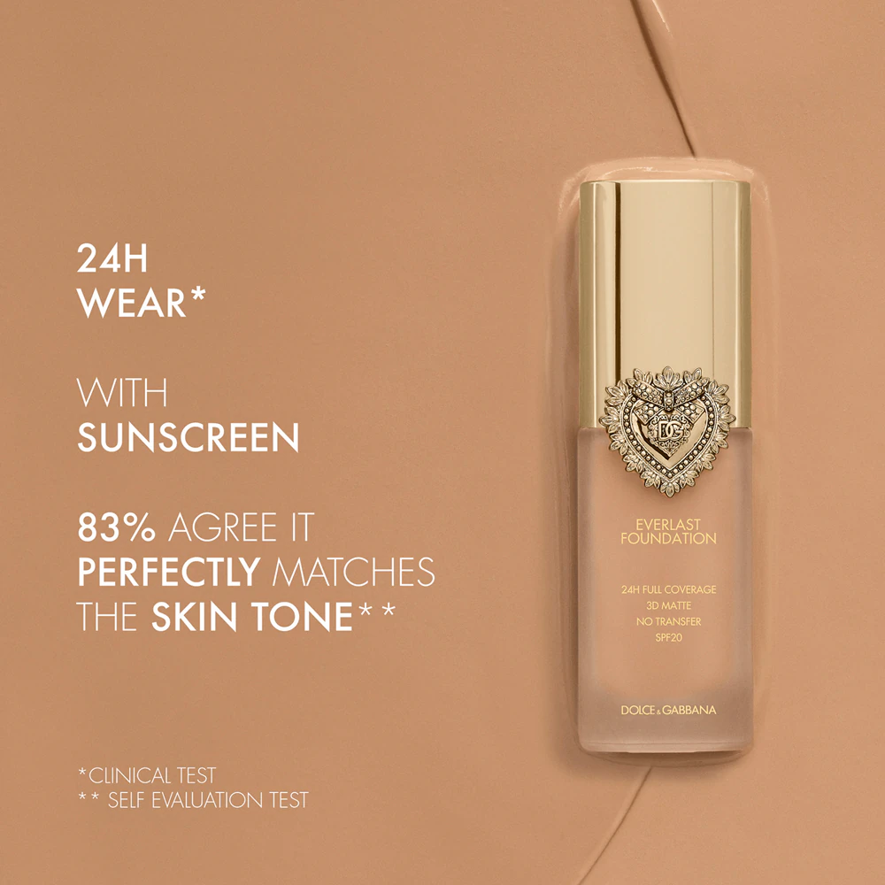 Dolce&Gabbana Flawless Everlast Foundation intensive, covering make-up with long-lasting effect SPF 20