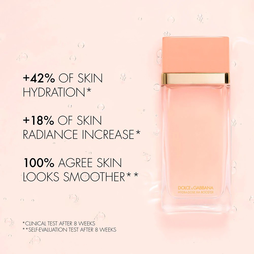 Dolce&Gabbana Fresh Skin Hydra-Dose HA Booster brightening essence with moisturizing effect