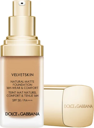 Dolce&Gabbana Velvetskin Natural Matte Foundation long-lasting mattifying make-up SPF 30