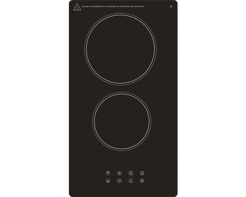 Domino hob PKM 28.8 x 52 cm 2 cooking zones EB-DCF-2X