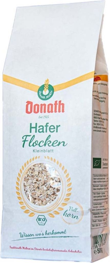 Donath Mühle Demeter Haferflocken kleinblatt mit Keim -- 500g