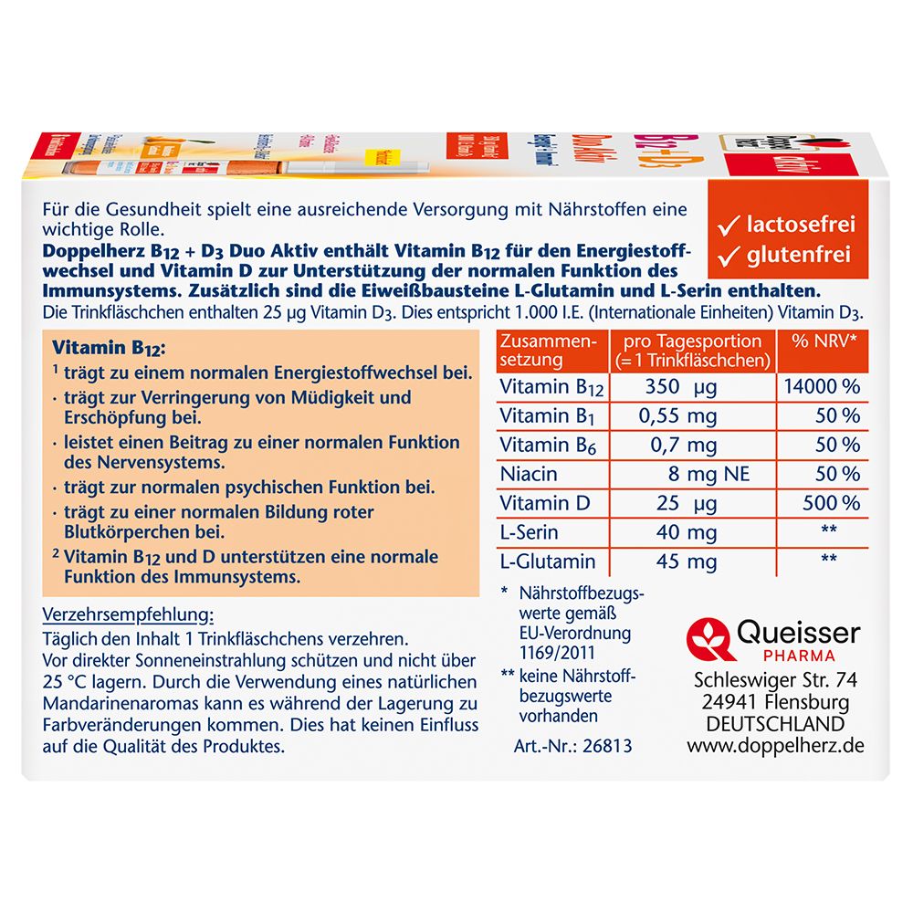 Doppelherz® active B12 + D3 Duo Active Energy + Immune
