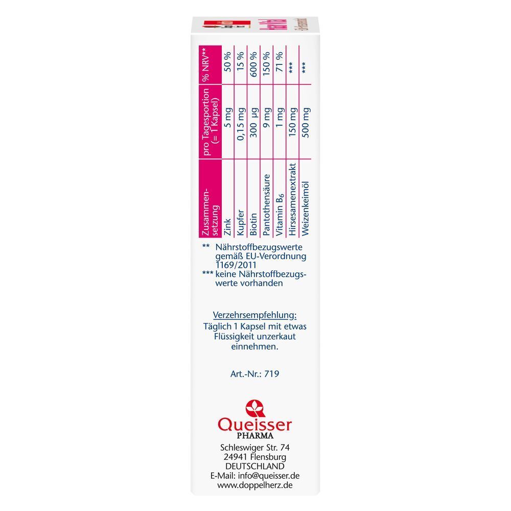 Doppelherz® active hair vital + zinc + millet extract
