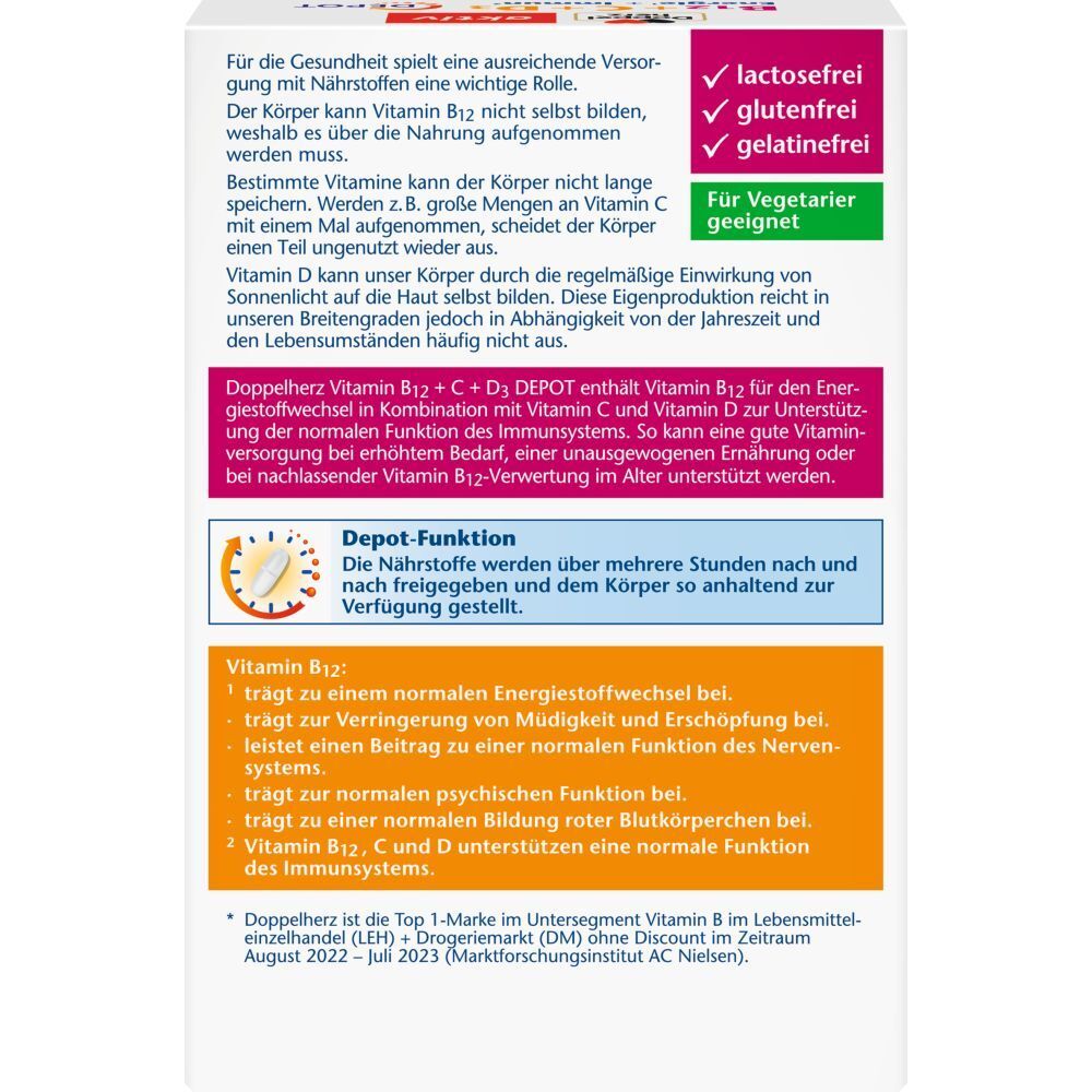 Doppelherz® B12+C+D3 DEPOT active
