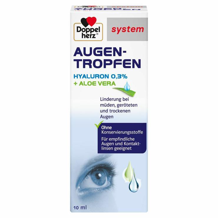 Doppelherz® system eye drops hyaluronic acid 0.3% + aloe vera