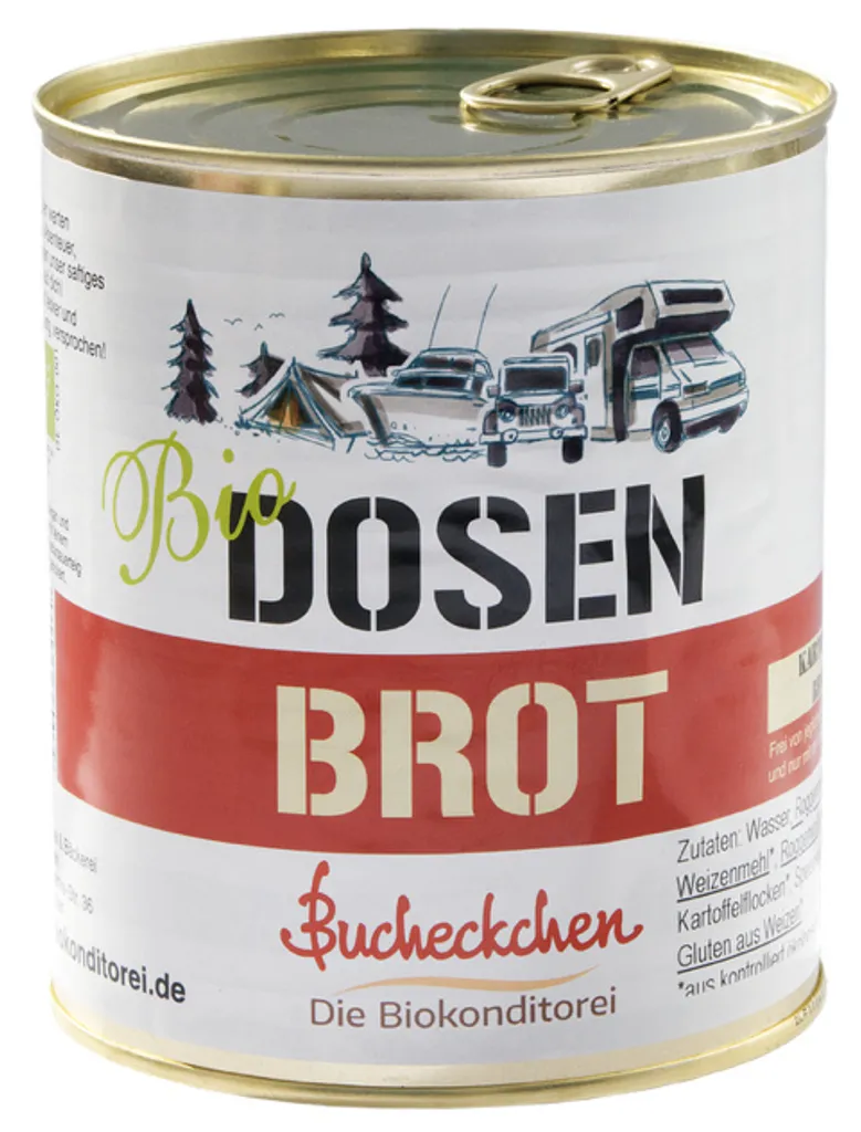 Dosenbrot - Siebenkornbrot 6× 400g – Saftiges Dosen Brot - aus derBäckerei Bucheckchen in Dresden – NEU