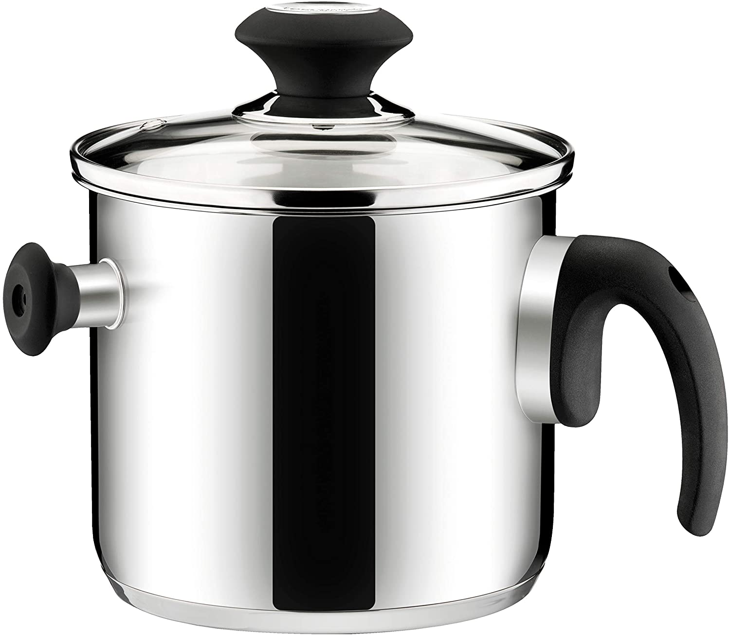 Tescoma Double-Walled Simmer Pot with Lid and Relief Valve Suitable for Induction Cookers Diameter 16 cm 2
