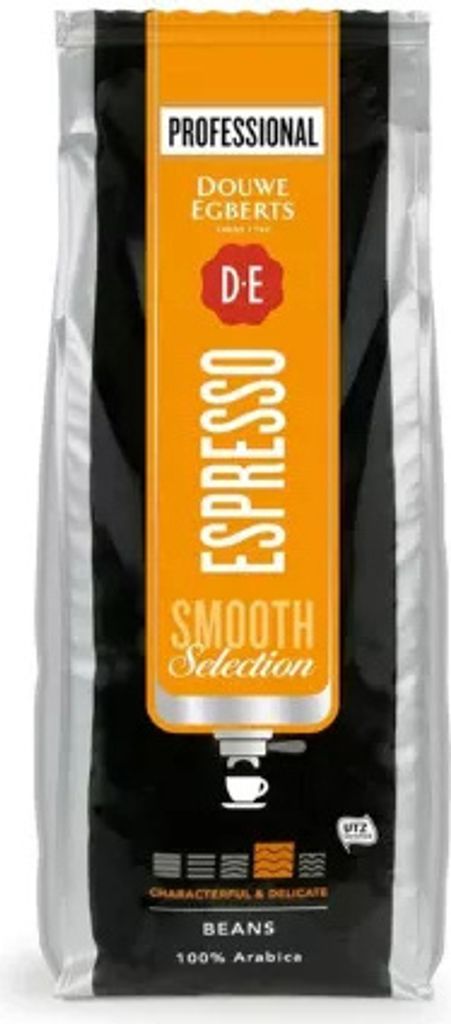 Douwe Egberts - Coffee Douwe Egberts Espresso Bean Medium Smooth | Pack of 1000 grams | 6 pieces