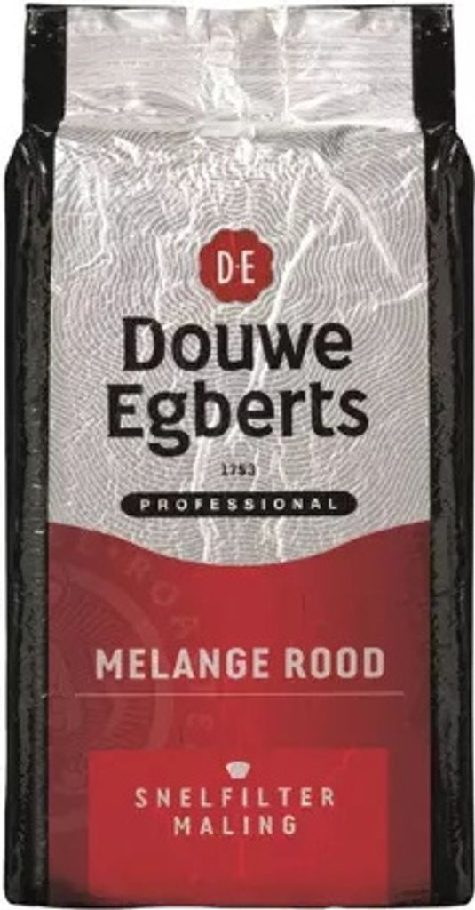 Douwe Egberts - Coffee Douwe Egberts Snelfilter Melange Red 1kg | Pack of 1000 grams | 6 pieces