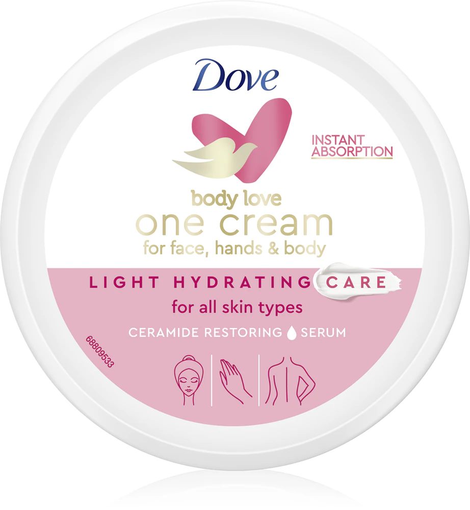 Dove Body Love light cream for body and face