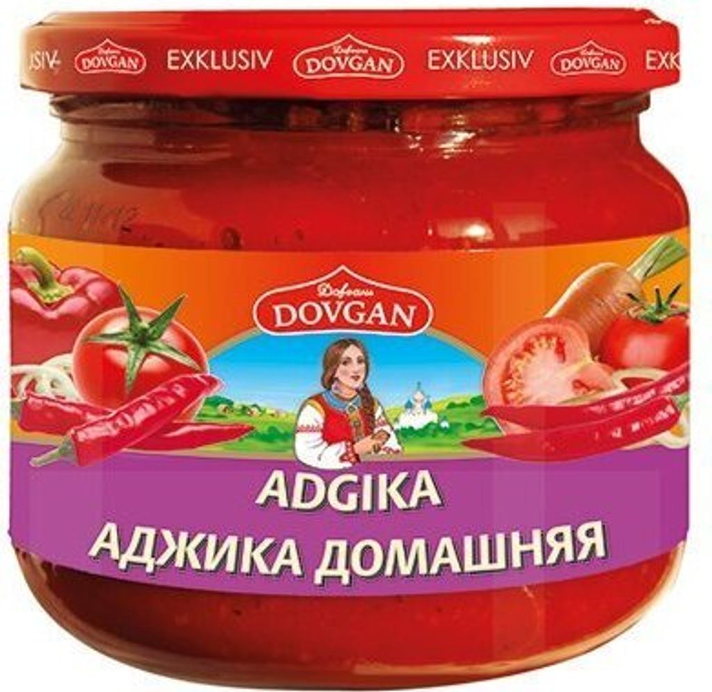 DOVGAN "Adgika" spicy tomato and pepper sauce 12x380 ml
