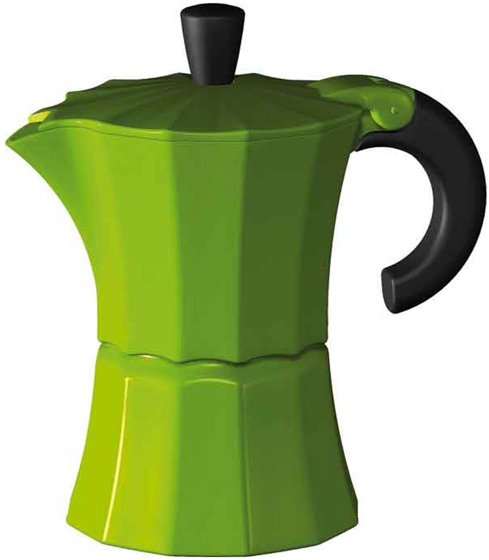 Gnali & Zani MOR002 Morosina Coffee Maker with 3-Cup Capacity Green