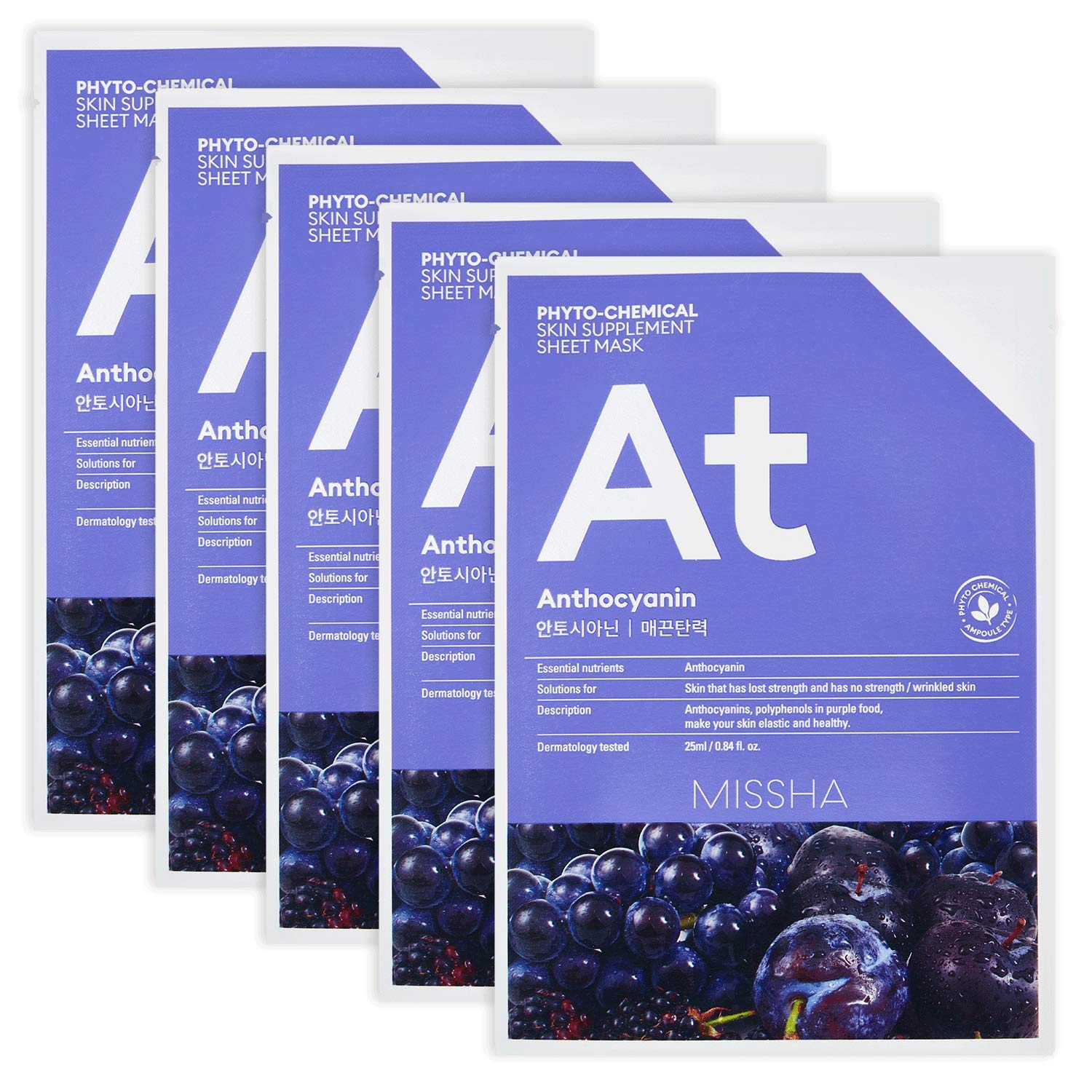 Missha Phyto-Chemical Skin Supplement Sheet Mask At Anthocyanin~1 Piece