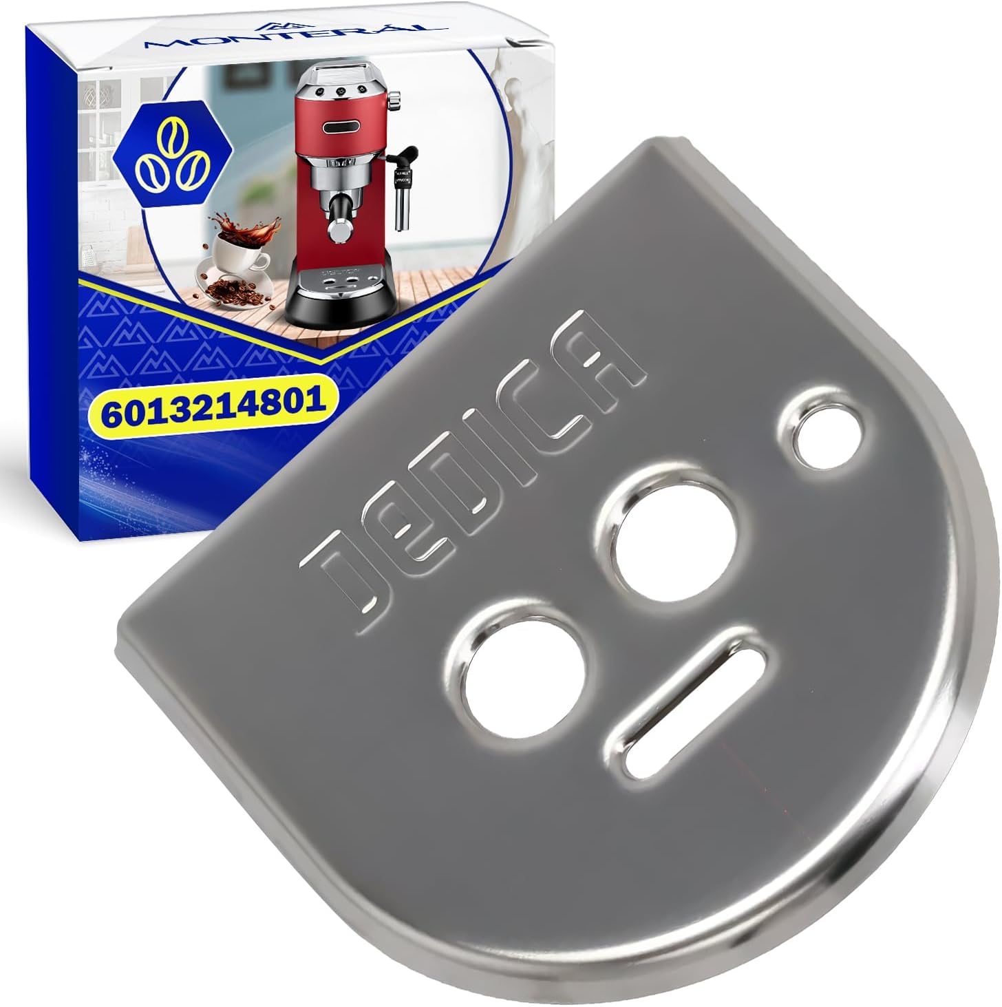 MONTERAL Stainless Steel AISI 430 Espresso Machine Draining Rack Original Code 6013214801 for DeLonghi Dedica