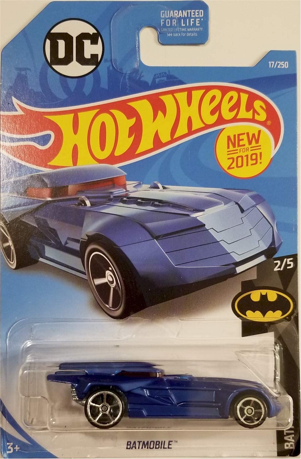 Hot Wheels Batmobile 2019 1: 64 Scale Metallic Blue