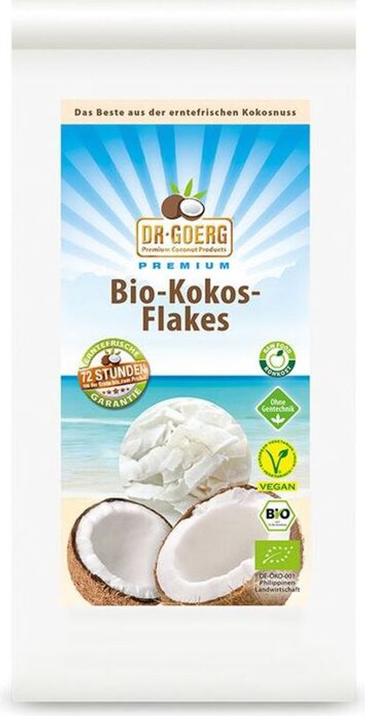 Dr. Goerg Premium Kokosflakes -- 300g x 6  - 6er Pack VPE