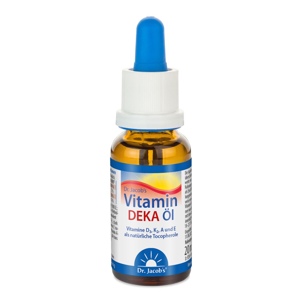 Dr. Jacob's Dr. Jacobs Deka Oil 800 IE Vitamin D3+K2+A+E 640 drops vegetarian