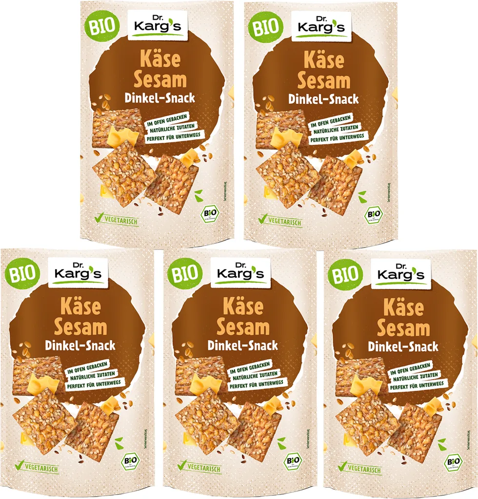 Dr. Kargs Spelt Cheese Whole Grain Crispy Snack 110g 5-pack