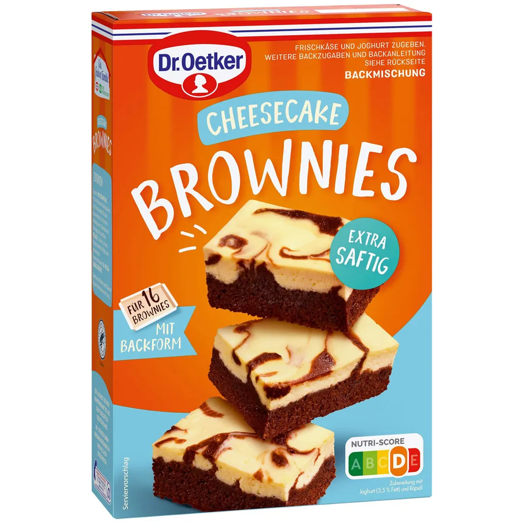 Dr. Oetker Baking Mix Cheesecake Brownies Extra Moist 446g